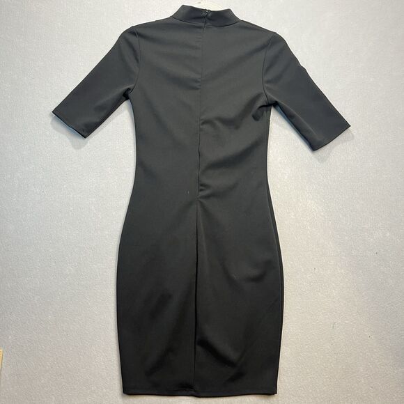 VTG Fashion Nova Women's‎ Black Stretch Kiko High Side Slit  Dress Size S - Picture 2 of 10